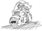 coloriage dragon ball z bulma et sangoku